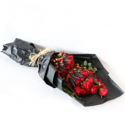 Roses, berries, lavender